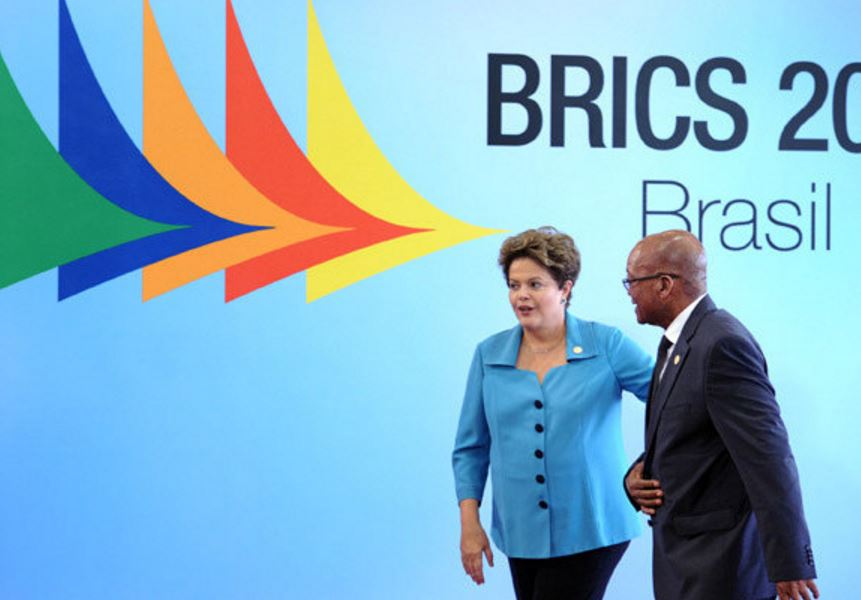 Dilma Rousseff and Jacob Zuma at the 2014 BRICS summit in Brazil. GovernmentZA / Flickr
