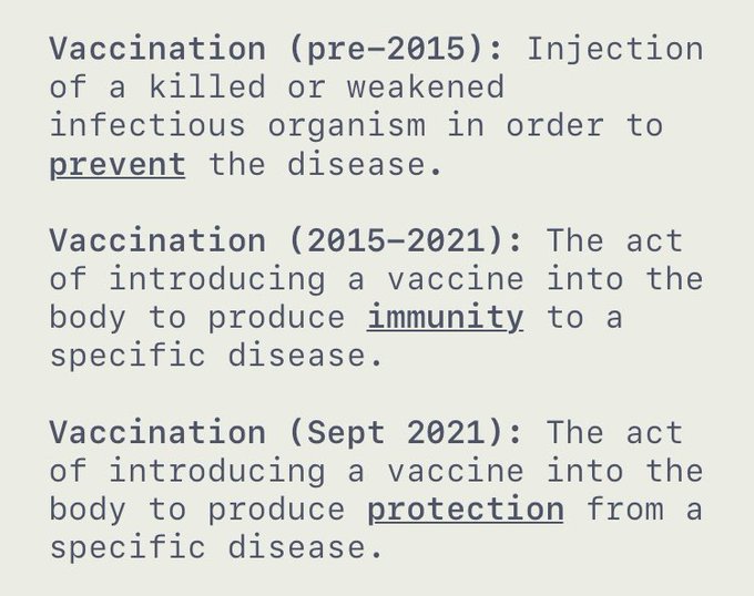 CDC definition vaccine 2015-2021