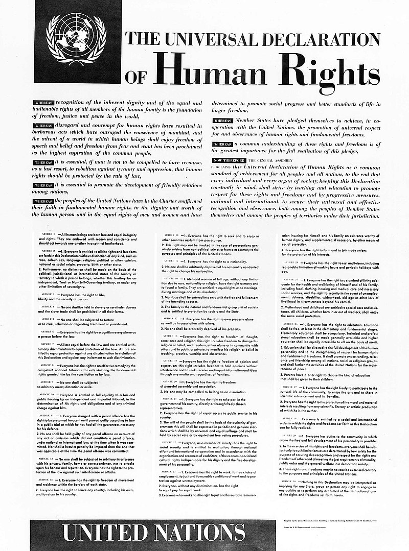 The universal declaration of human rights 10 December 1948.jpg