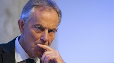 Former British Prime Minister Blair listens to a question during an appearance at the 9/11 Memorial Museum in New York REUTERS/Brendan McDermid