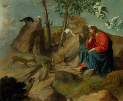 Christ in the Wilderness, circa 1515-20. Artist Moretto da Brescia. (Photo by Heritage Art/Heritage Images/Getty Images)