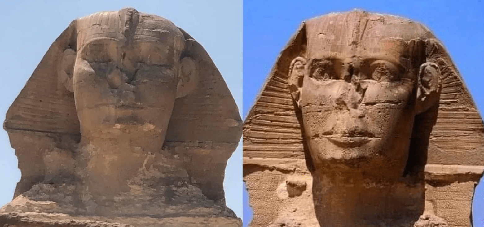 Sphinx eyes open-shut