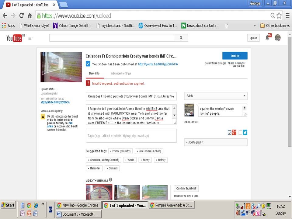 You Tube war Crimes CENSORED