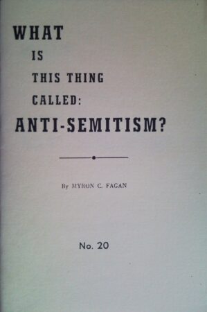 Antisemitism,B’nai Brith,Babylon 3,Catholic Church 2,Christian Science,Collins,Communism 2,Hollywood (Holy Wood) 1,Mafia,Marx, Karl (Marxism) 3,Montreal,Nazism 1,Paganism 2,Propaganda 2,Shakespeare 2,Stalin, Josepf 1,Washington, George,World Government