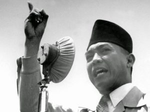 Indonesian President Sukarno.