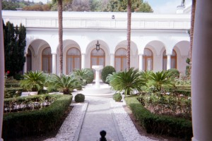 Courtyard where famous photo of Stalin, Churchill and Roosevelt was taken in 1945, Yalta, Crimea (Photo by Natylie S. Baldwin)