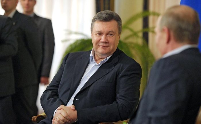 Yanukovych with Russian President Vladimir Putin. (President of Russia) 