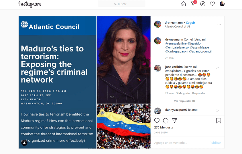 Vanessa Neumann Atlantic Council Maduro terrorism