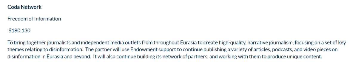 NED Coda Network Coda Story