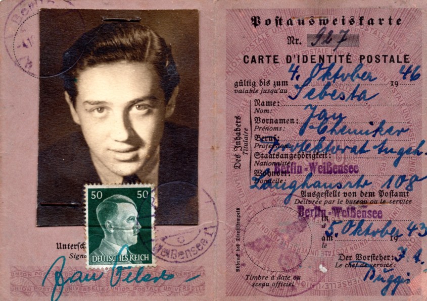 Hans Neumann ID card Nazi Germany Hitler