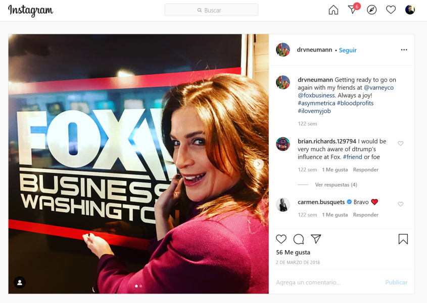 Vanessa Neumann Fox News Instagram