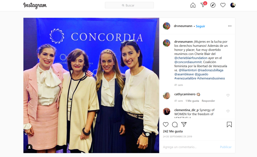 Vanessa Neumann Lilian Tintori Cherie Blair