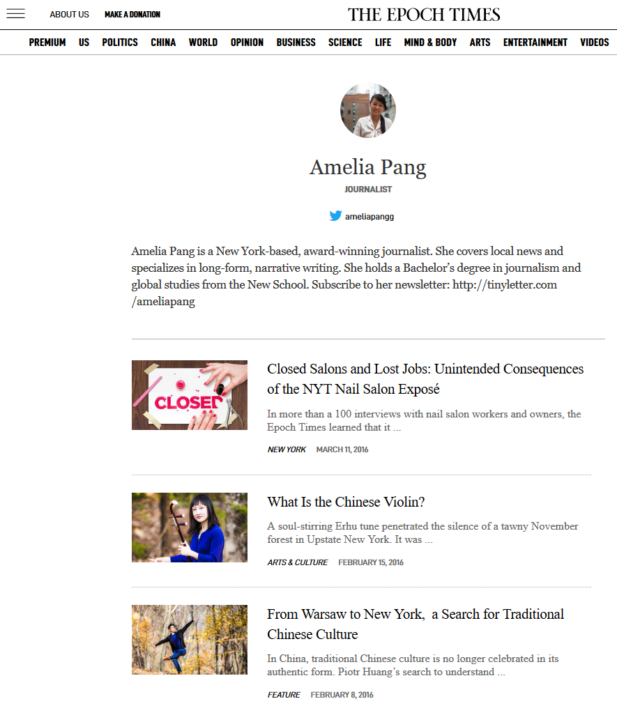 Amelia Pang Epoch Times