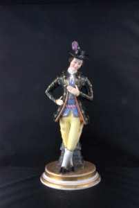Kavaler, porcelain, Miklashevsky factory, XIX century