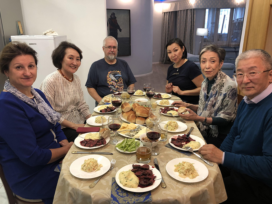 Rotarian hosts in Yakutsk. Photo by Ann Wright