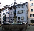 Stüssi fountain in Zürich-Niederdorf