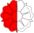 Rose symmetrical counterchanged