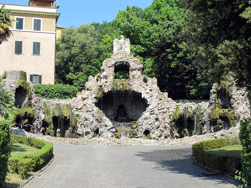 File:Giardini vaticani, Fontana dell'Aquilone 02.JPG