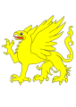 Griffin passant